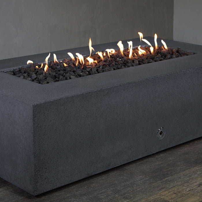 Starfire Designs Concrete Rustic 72" x 38" Rectangle Gravity Gas Fire Pit Starfire Designs