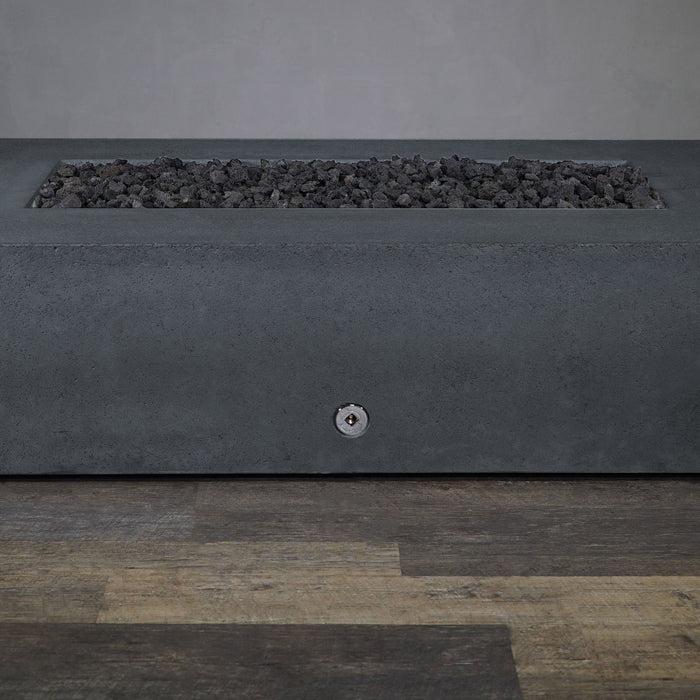 Starfire Designs Concrete Rustic 72" x 38" Rectangle Gravity Gas Fire Pit Starfire Designs