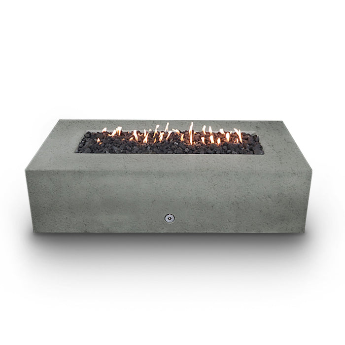 Starfire Designs Concrete Rustic 72" x 38" Rectangle Gravity Gas Fire Pit Starfire Designs