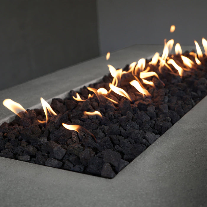 Starfire Designs Concrete Rustic 72" x 38" Rectangle Gravity Gas Fire Pit Starfire Designs