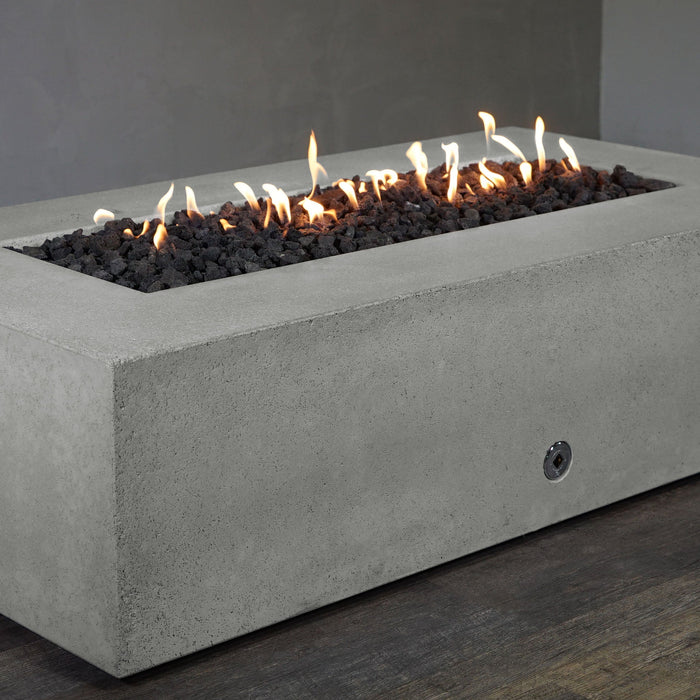 Starfire Designs Concrete Rustic 72" x 38" Rectangle Gravity Gas Fire Pit Starfire Designs