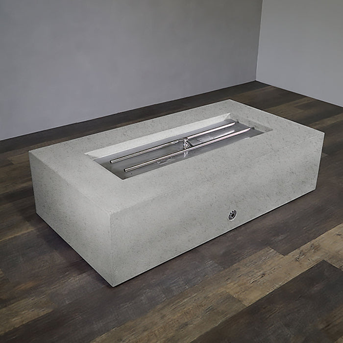 Starfire Designs Concrete Rustic 72" x 38" Rectangle Gravity Gas Fire Pit Starfire Designs
