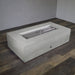 Starfire Designs Concrete Rustic 72" x 38" Rectangle Gravity Gas Fire Pit Starfire Designs