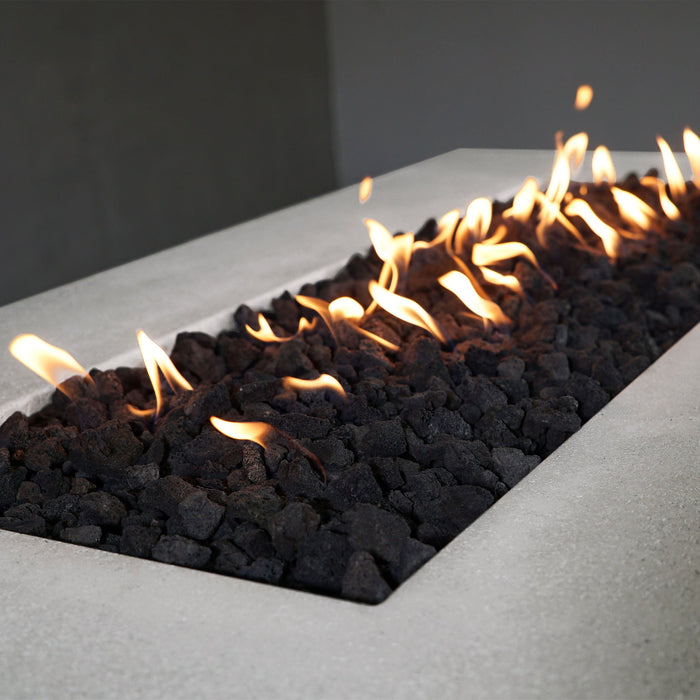 Starfire Designs Concrete Rustic 72" x 38" Rectangle Gravity Gas Fire Pit Starfire Designs