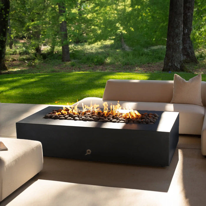 Starfire Designs Gravity 60" x 32" Rectangle Concrete Gas Fire Pit Starfire Designs