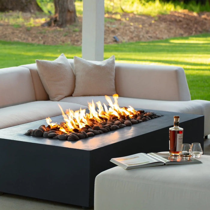 Starfire Designs Gravity 60" x 32" Rectangle Concrete Gas Fire Pit Starfire Designs
