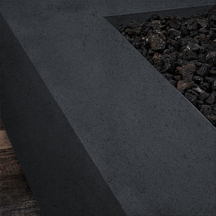 Starfire Designs Rustic 48" x 32" Rectangle Concrete Gravity Gas Fire Pit Starfire Designs