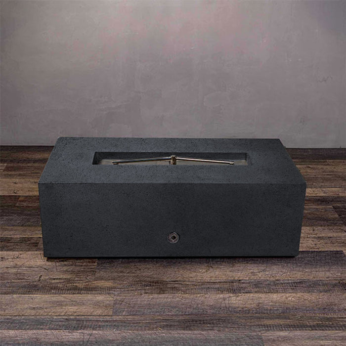 Starfire Designs Rustic 48" x 32" Rectangle Concrete Gravity Gas Fire Pit Starfire Designs