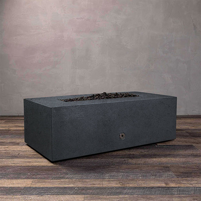 Starfire Designs Rustic 48" x 32" Rectangle Concrete Gravity Gas Fire Pit Starfire Designs