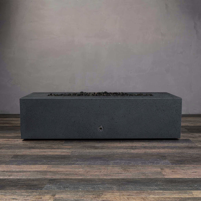 Starfire Designs Concrete Rustic 60" x 24" Linear Gravity Gas Fire Pit Starfire Designs