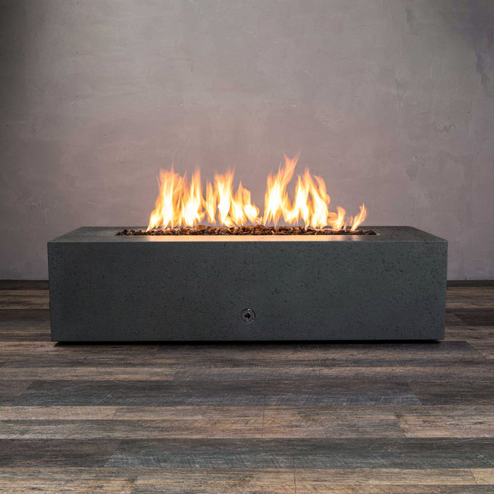 Starfire Designs Concrete Rustic 60" x 24" Linear Gravity Gas Fire Pit Starfire Designs