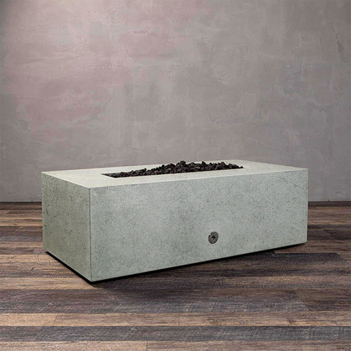 Starfire Designs Rustic 48" x 32" Rectangle Concrete Gravity Gas Fire Pit Starfire Designs