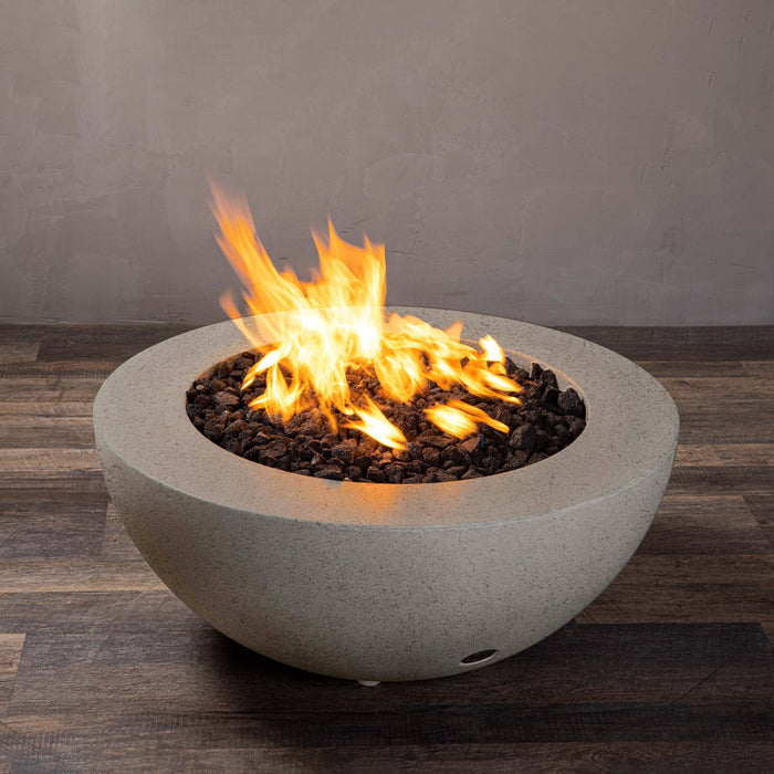 Starfire Designs Rustic  36" Round Concrete Gravity Gas Fire Pit Starfire Designs