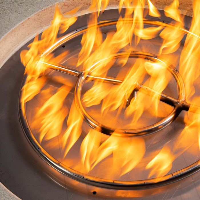 Starfire Designs Rustic  36" Round Concrete Gravity Gas Fire Pit Starfire Designs