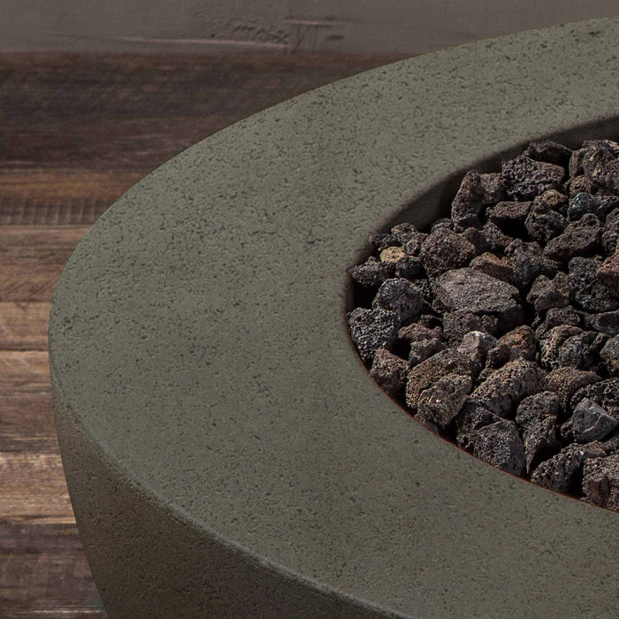 Starfire Designs Rustic  36" Round Concrete Gravity Gas Fire Pit Starfire Designs