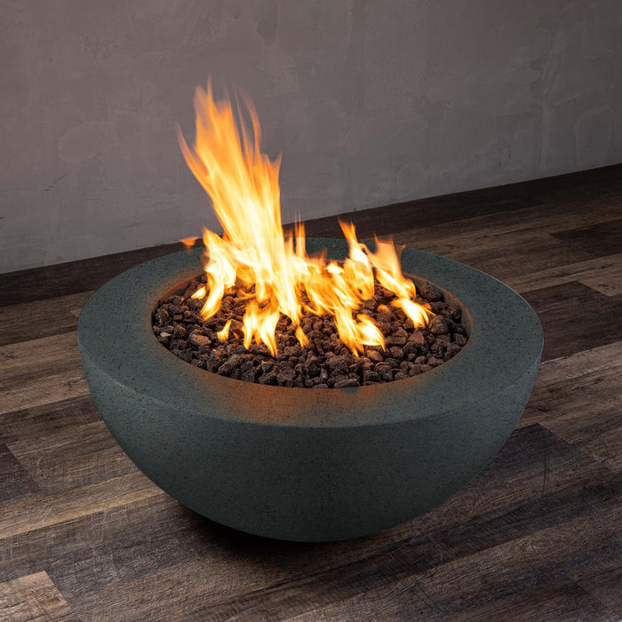 Starfire Designs Rustic  36" Round Concrete Gravity Gas Fire Pit Starfire Designs
