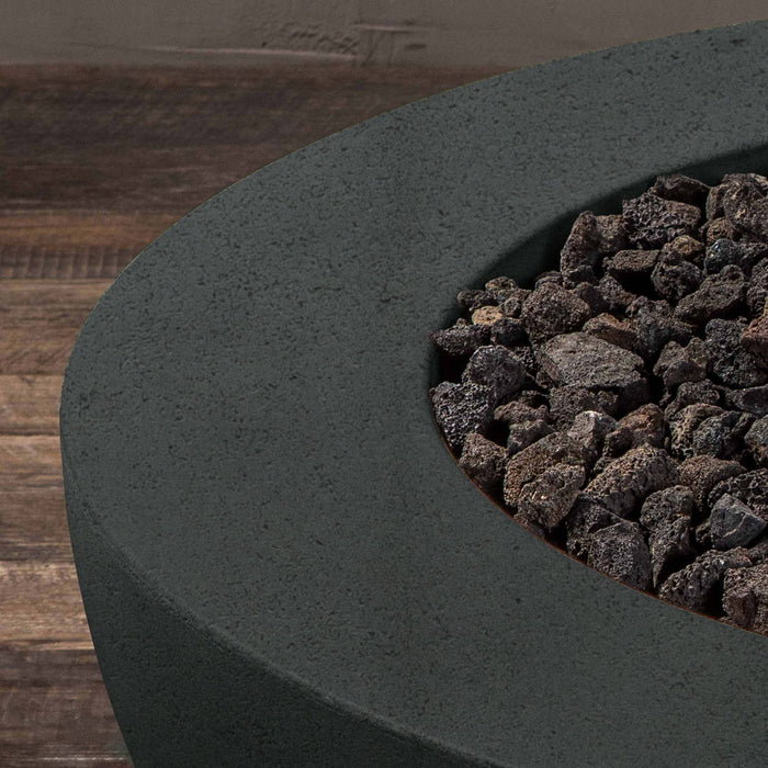 Starfire Designs Rustic  36" Round Concrete Gravity Gas Fire Pit Starfire Designs