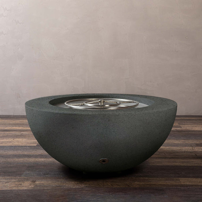 Starfire Designs Rustic  36" Round Concrete Gravity Gas Fire Pit Starfire Designs