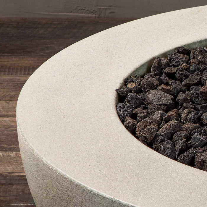 Starfire Designs Rustic  36" Round Concrete Gravity Gas Fire Pit Starfire Designs