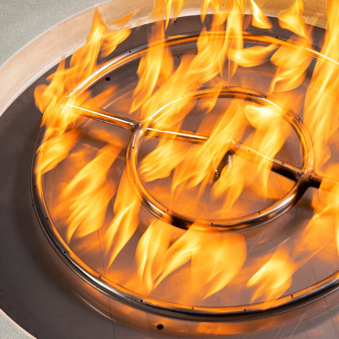 Starfire Designs Rustic  36" Round Concrete Gravity Gas Fire Pit Starfire Designs