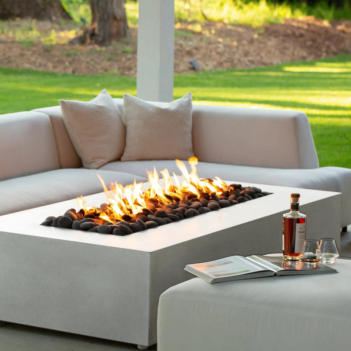 Starfire Designs Gravity 60" x 32" Rectangle Concrete Gas Fire Pit Starfire Designs
