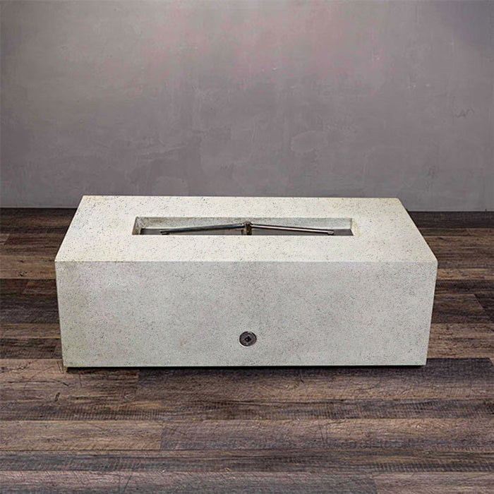 Starfire Designs Rustic 48" x 32" Rectangle Concrete Gravity Gas Fire Pit Starfire Designs