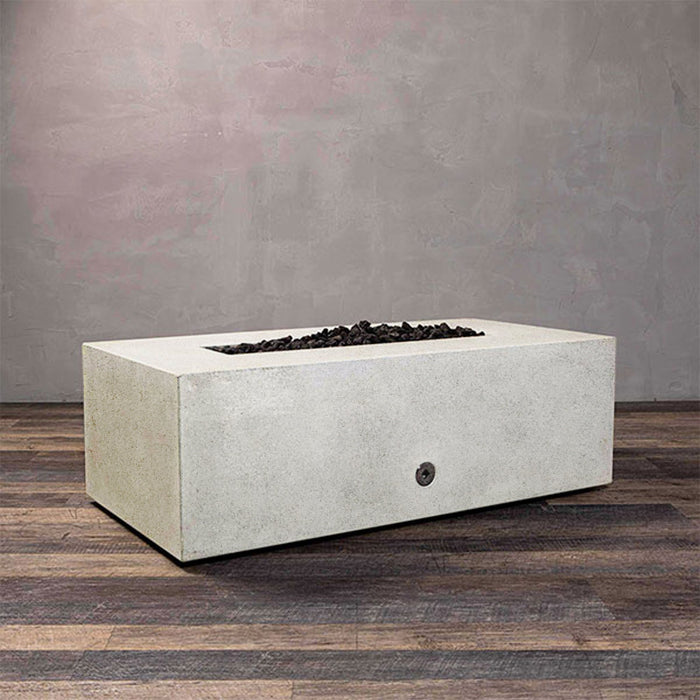 Starfire Designs Rustic 48" x 32" Rectangle Concrete Gravity Gas Fire Pit Starfire Designs
