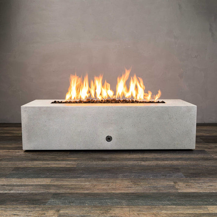 Starfire Designs Concrete Rustic 60" x 24" Linear Gravity Gas Fire Pit Starfire Designs