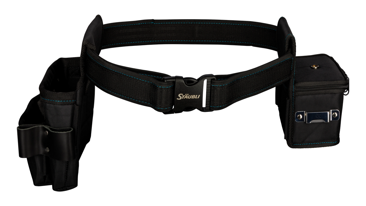 High quality photo of the Staubli - 32.0387 - Staubli Installer Tool Belt SET Installer tool belt SET - In Use View. Photographed by Current Connected