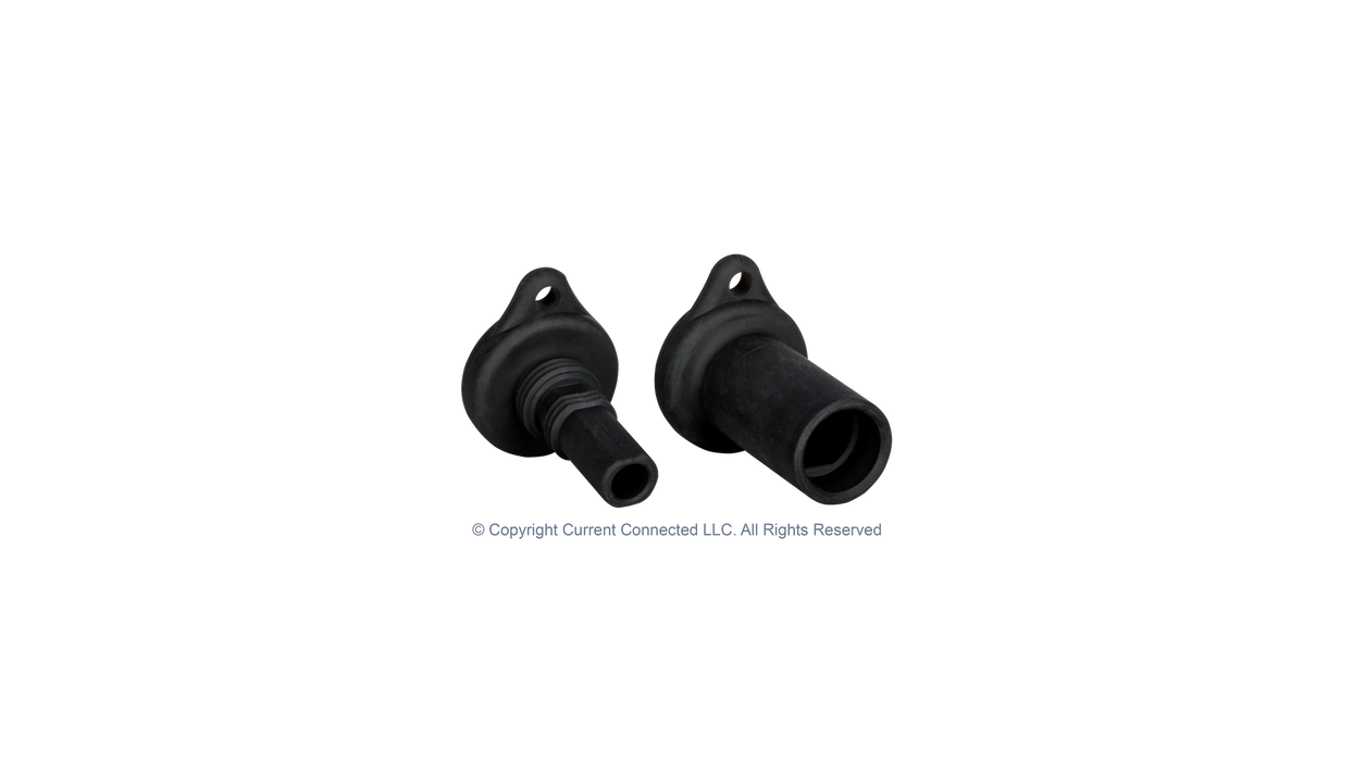 High quality photo of the Staubli - 32.0716-32.0717 - MC4 Sealing Caps - Plug Angled View. Photographed by Current Connected