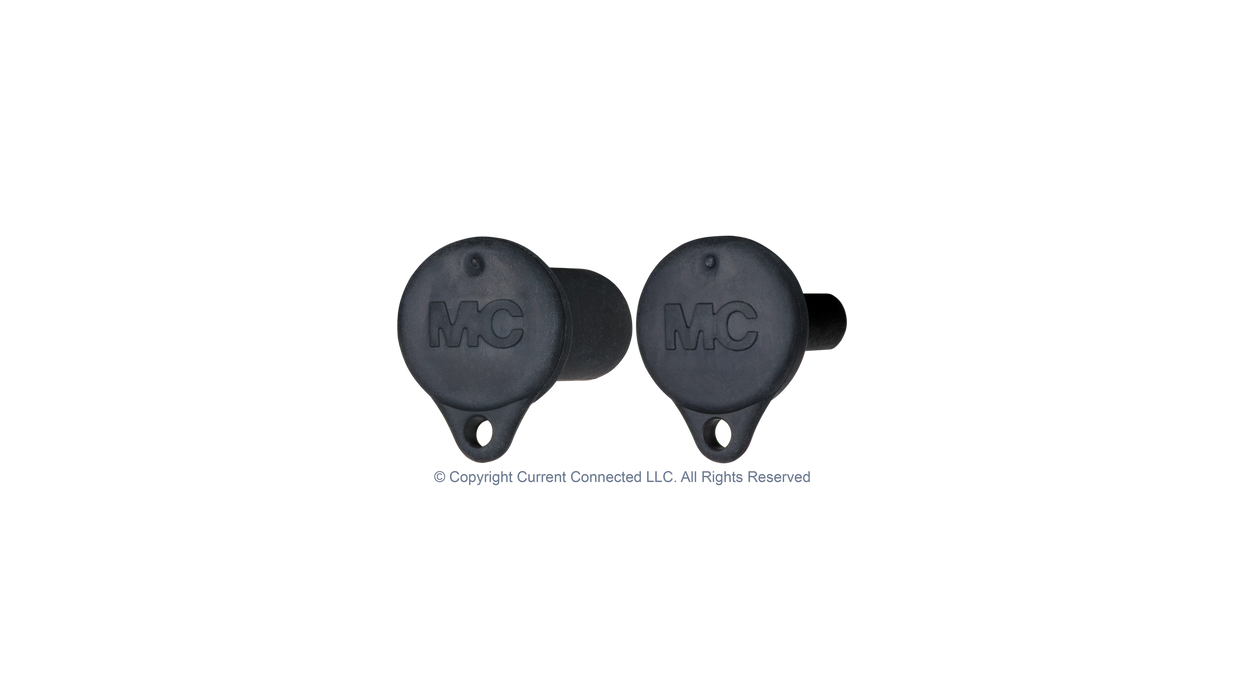High quality photo of the Staubli - 32.0716-32.0717 - MC4 Sealing Caps - Plug Front Angled View. Photographed by Current Connected