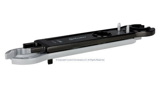 High quality photo of the Staubli - 32.6058 - PV-MS-PLS Open-end spanner set Angled Side View. Photographed by Current Connected