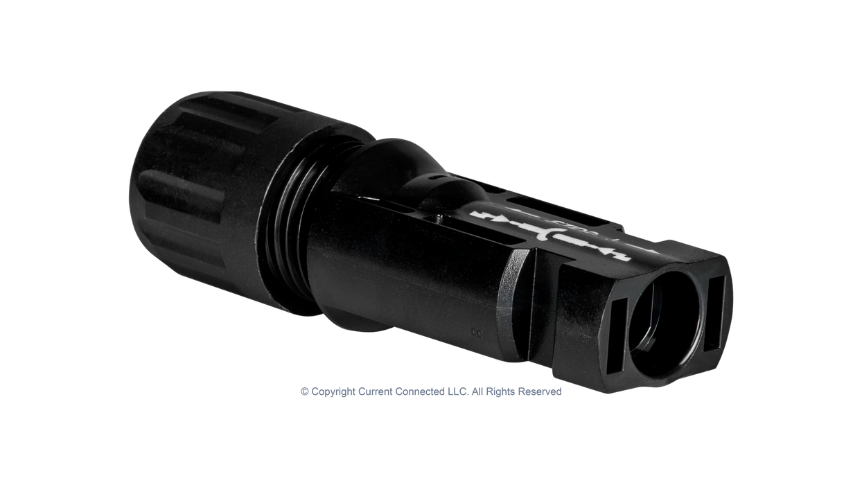 High quality photo of the Staubli - KITMC4-5PK - MC4 Connectors 5 Pack - Socket Connector Angle View photographed by Current Connected