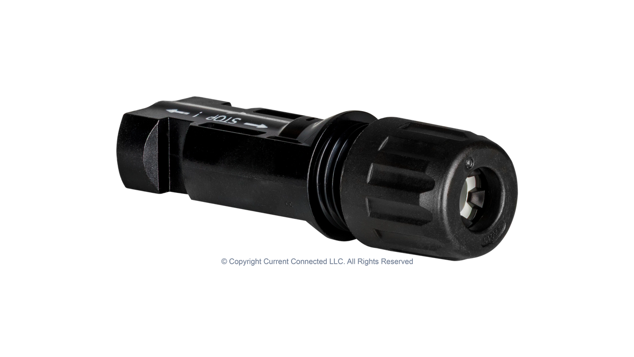 High quality photo of the Staubli - KITMC4-5PK - MC4 Connectors 5 Pack - Connector Back Angle View photographed by Current Connected