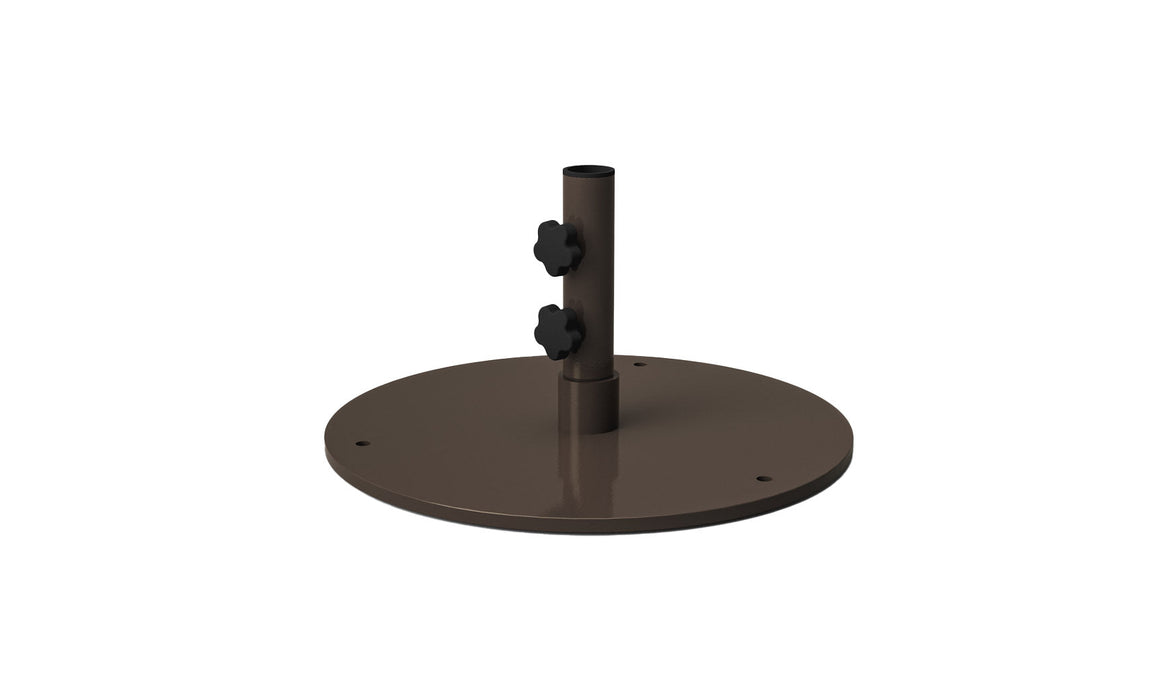 Ledge Lounger Steel Plate Umbrella Base-50lbs — Bronze (without wheels)