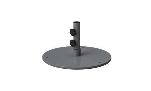 Ledge Lounger Steel Plate Umbrella Base-50lbs — Silver Mist (without wheels)
