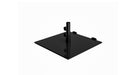 Ledge Lounger Steel Plate Umbrella Base with Wheels-75lbs — Black