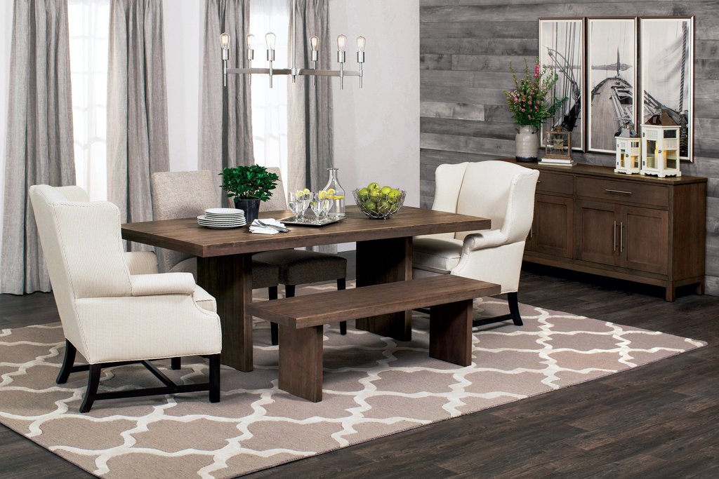 Straight Edge Backless Bench - Panel Base