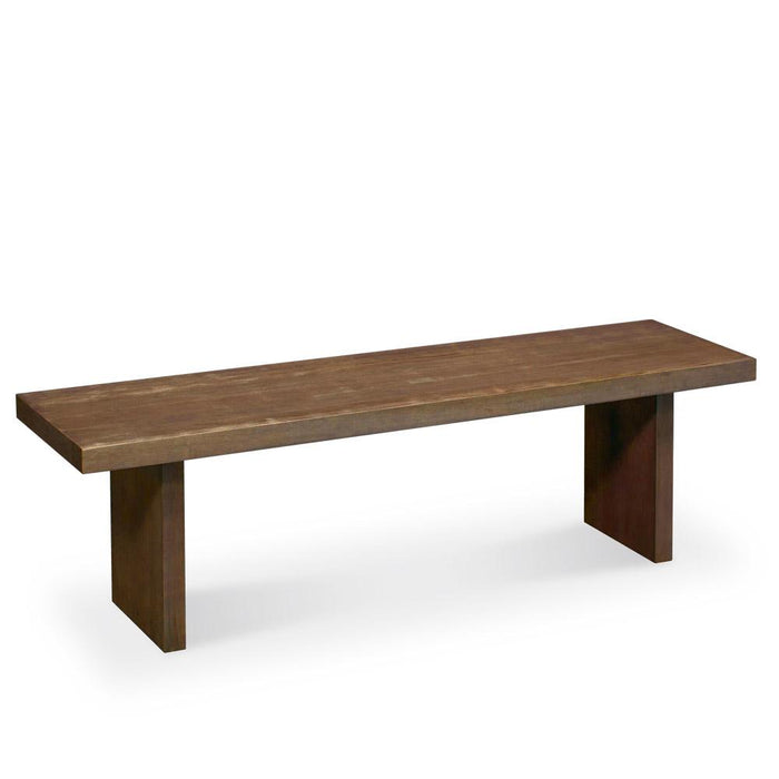 Straight Edge Backless Bench - Panel Base