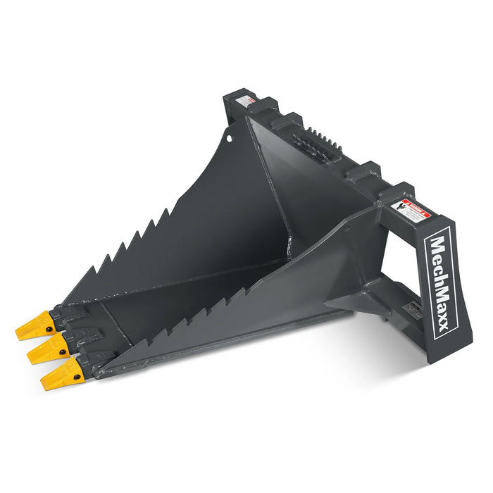 48" Skid Steer Stump Bucket Wrecker with Universal Quick Attach, Bolt-
