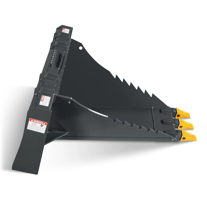 48" Skid Steer Stump Bucket Wrecker with Universal Quick Attach, Bolt- — view 9
