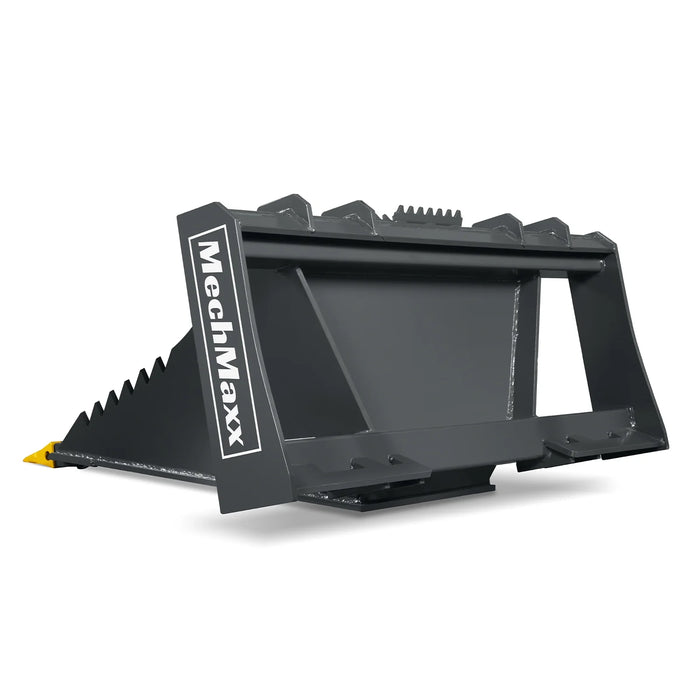 48" Skid Steer Stump Bucket Wrecker with Universal Quick Attach, Bolt- — view 12