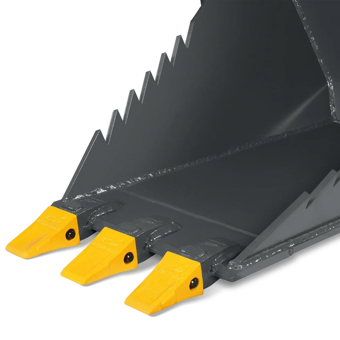 48" Skid Steer Stump Bucket Wrecker with Universal Quick Attach, Bolt- — view 6