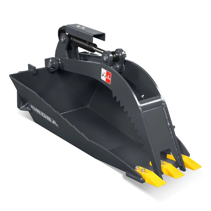 36'' Max Opening Mini Skid Steer Stump Grapple Bucket