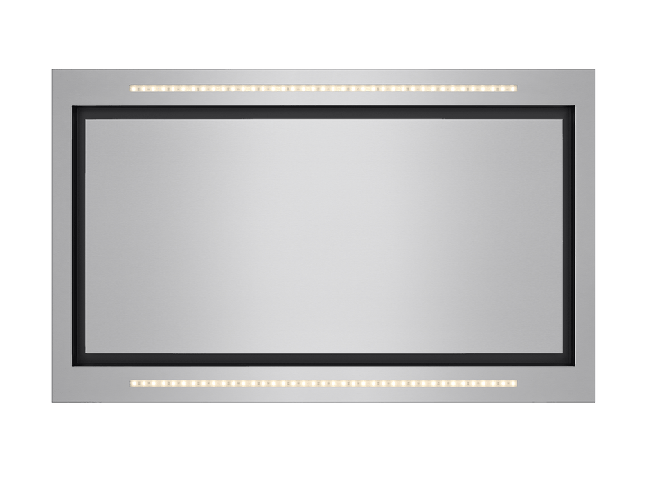 Victory Sunrise stainless steel ceiling mount range hood angled