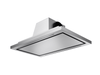 Victory Sunrise ceiling range hood bottom view with LED lighting