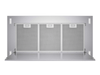 Victory Sunset ceiling mount range hood over kitchen island