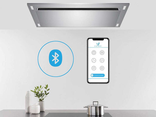 Stainless steel Victory Sunset Bluetooth ceiling mount range hood