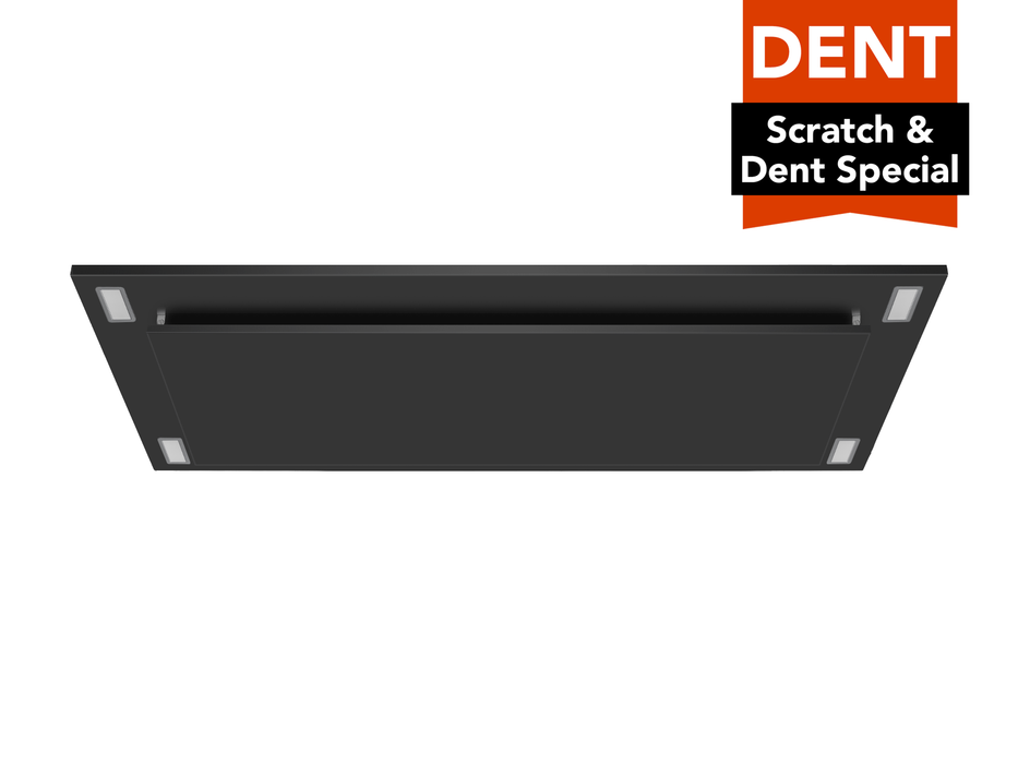 (Dented) 600 CFM Black Flush Ceiling Mount Range Hood - VICTORY Sunset