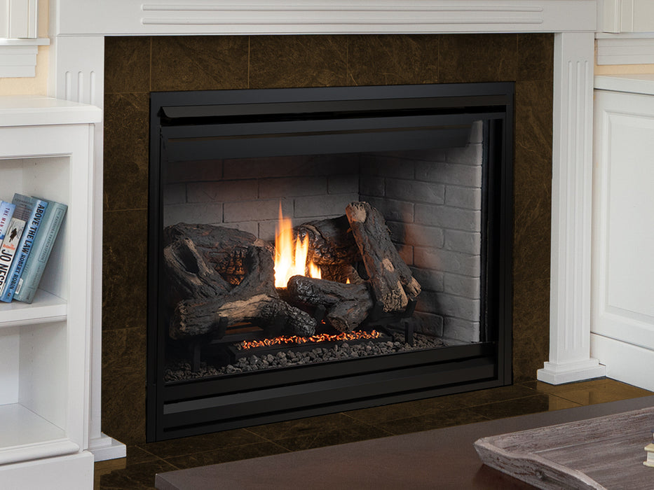 Superior DRT4045 45" direct vent gas fireplace shown with Vista façade (sold separately)